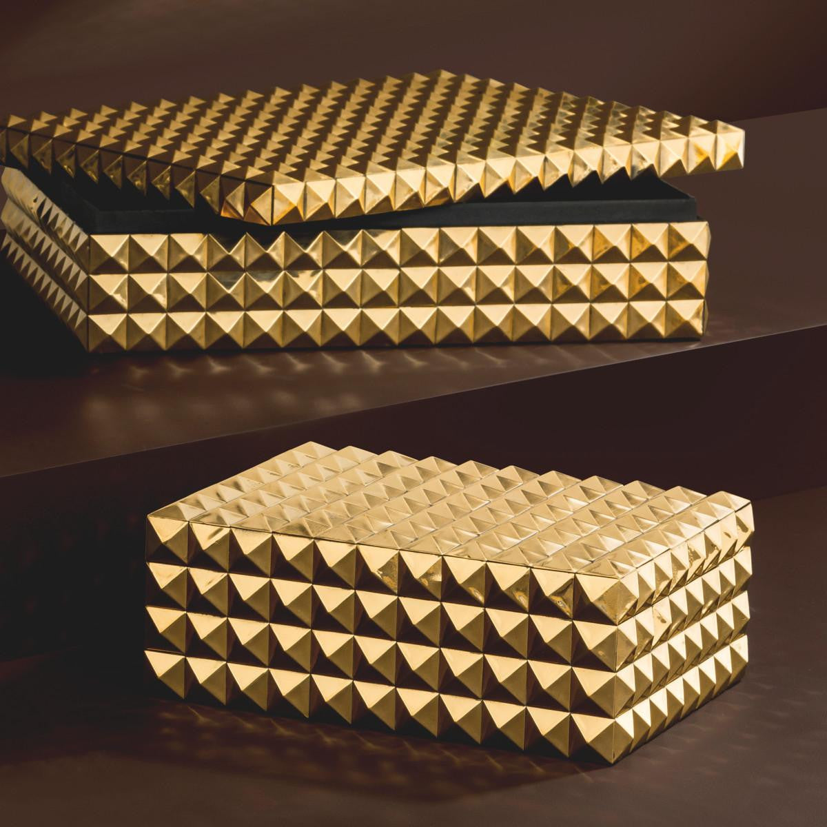 Eichholtz Vivienne Box, Small, Gold, 11.02"W (110052 YV0J03YR31)