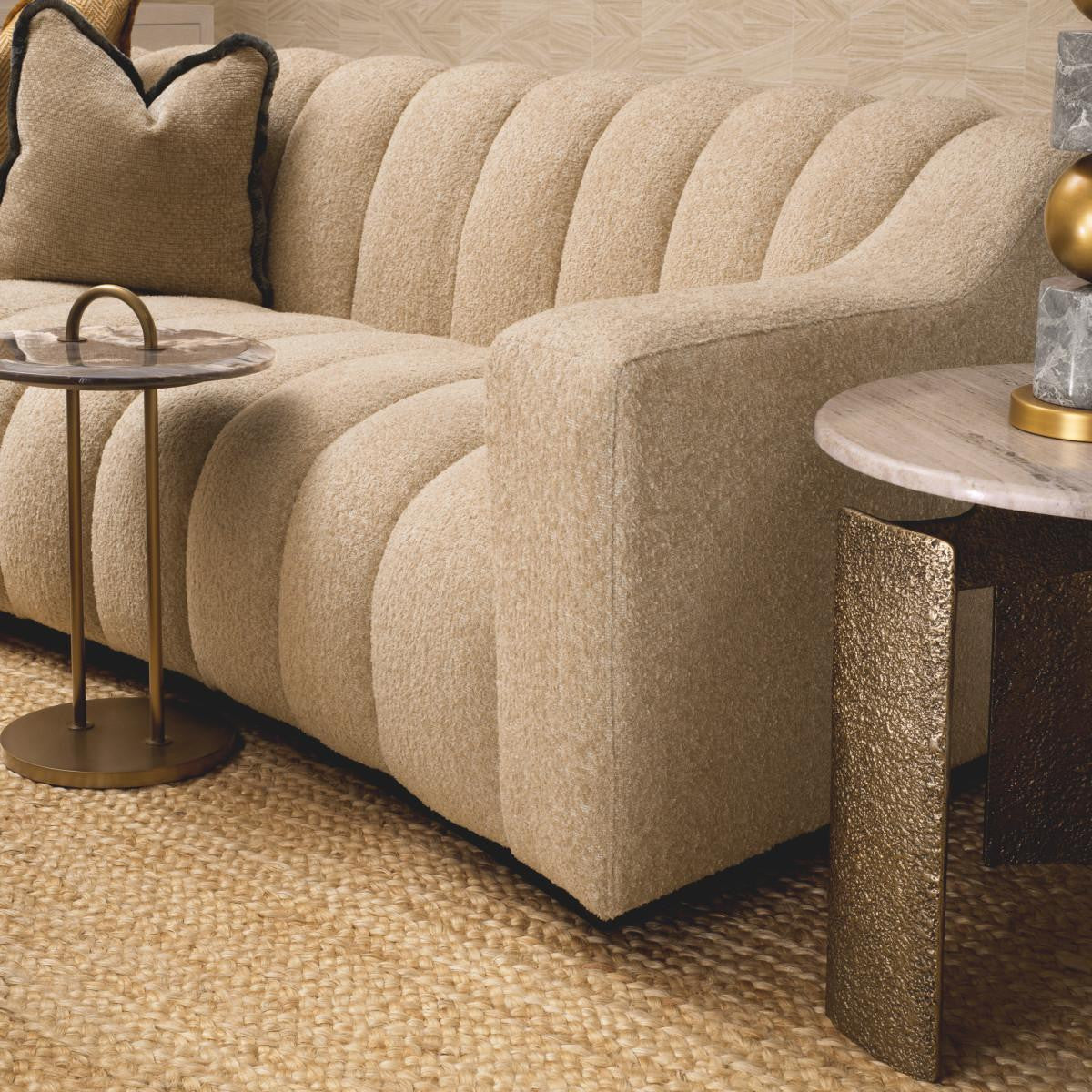 Eichholtz Zappa Side Table, Brushed Brass, Black, 22.83"H (117493 YV0J041VNQ)