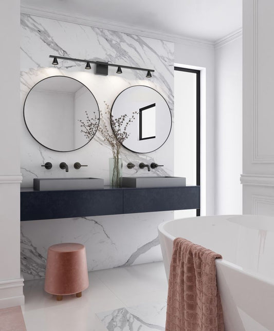 Kuzco Lighting Inc Dune 41-in LED Vanity Light Brushed Nickel
