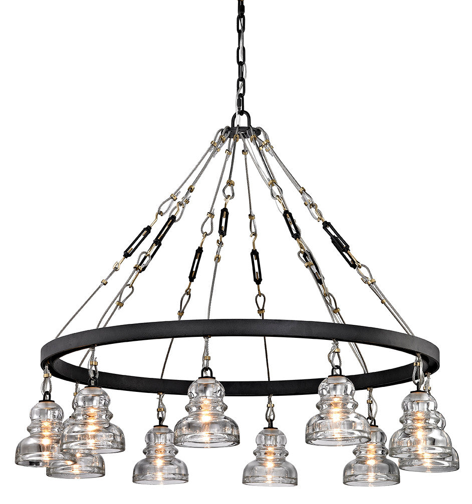 Troy Menlo Park Chandelier Bronze, Deep Bronze