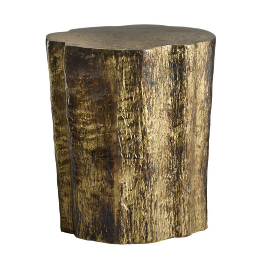 Arteriors Home Minerva End Table Distressed Antique Brass