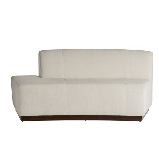 Arteriors Home Islander Left Sofa Vanilla Performance Bouclé Vanilla