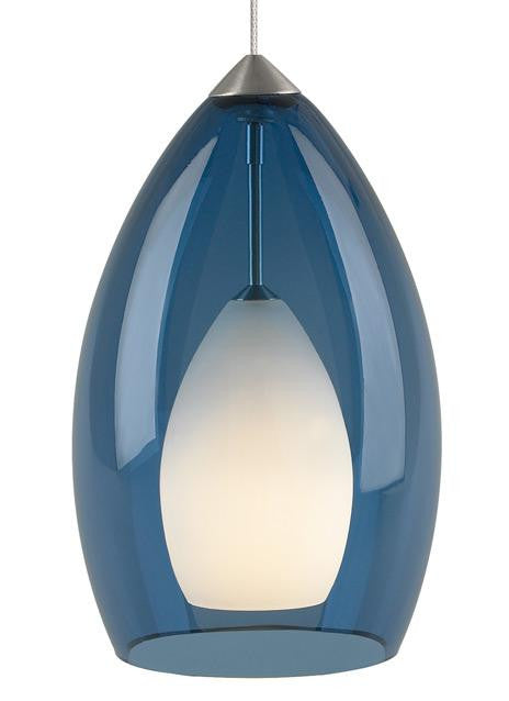 Visual Comfort Modern Fire Pendant Nickel, Satin Nickel