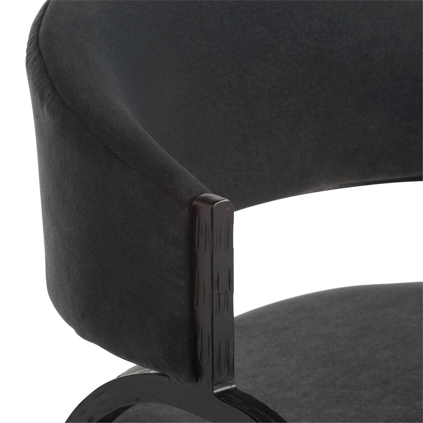 Arteriors Home Bahati Chair Midnight Grey
