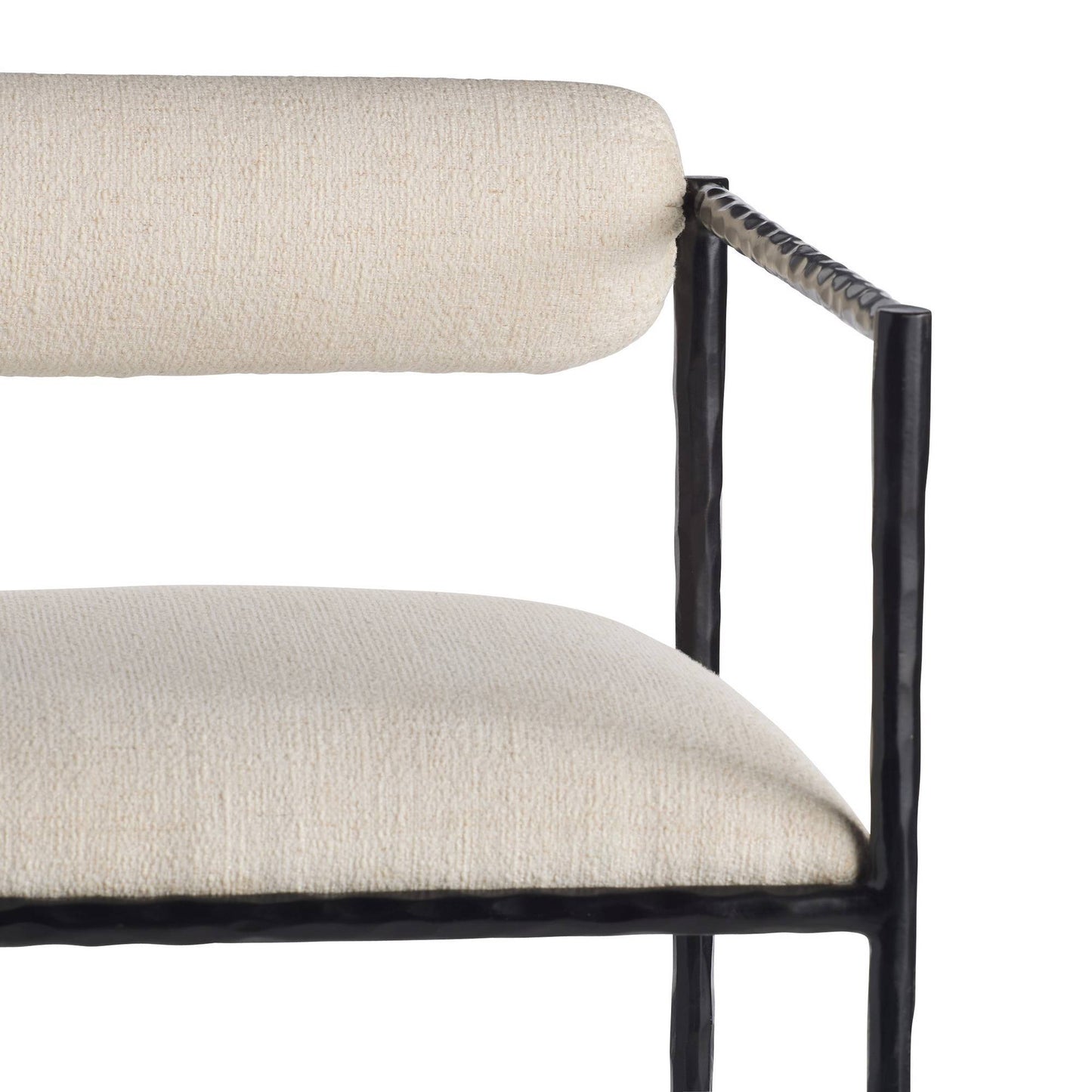 Arteriors Home Barbana Chair Oxford White Performance Fabric Oxford White
