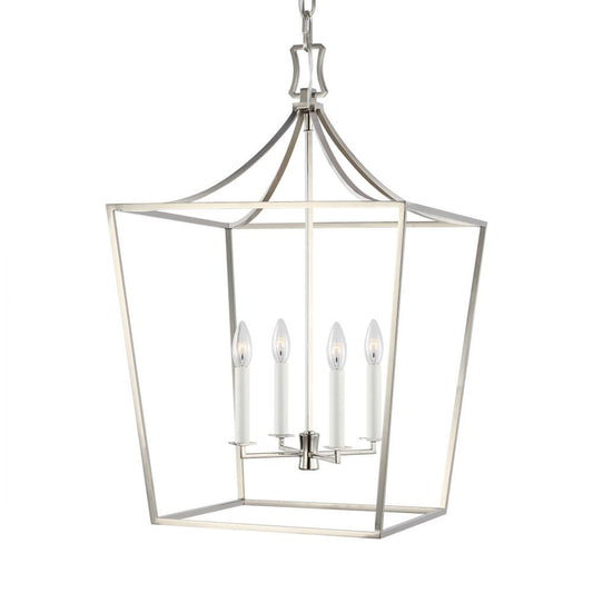Visual Comfort Studio Southold 4 Light Medium Lantern Polished Nickel