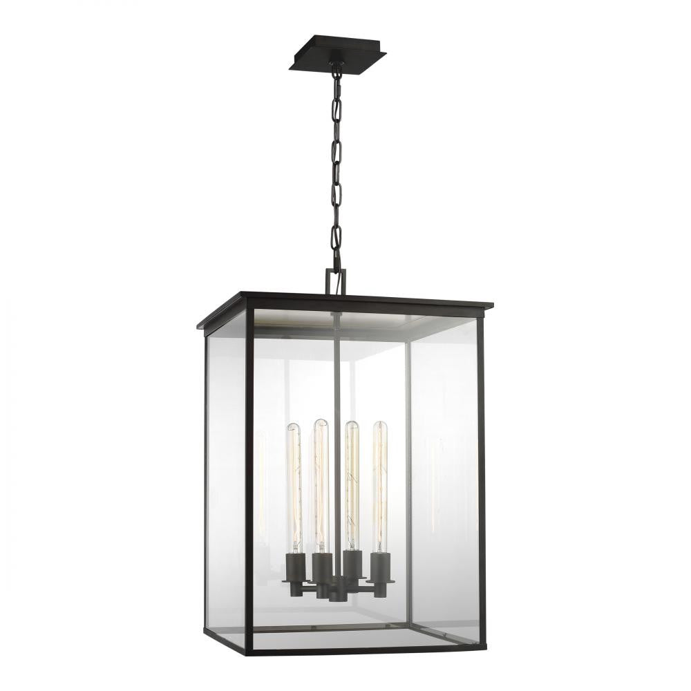 Visual Comfort Studio Freeport 4 Light Large Outdoor Hanging Lantern Heritage Copper
