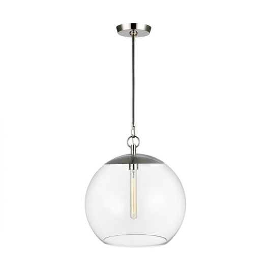 Visual Comfort Studio Atlantic Round Pendant Polished Nickel