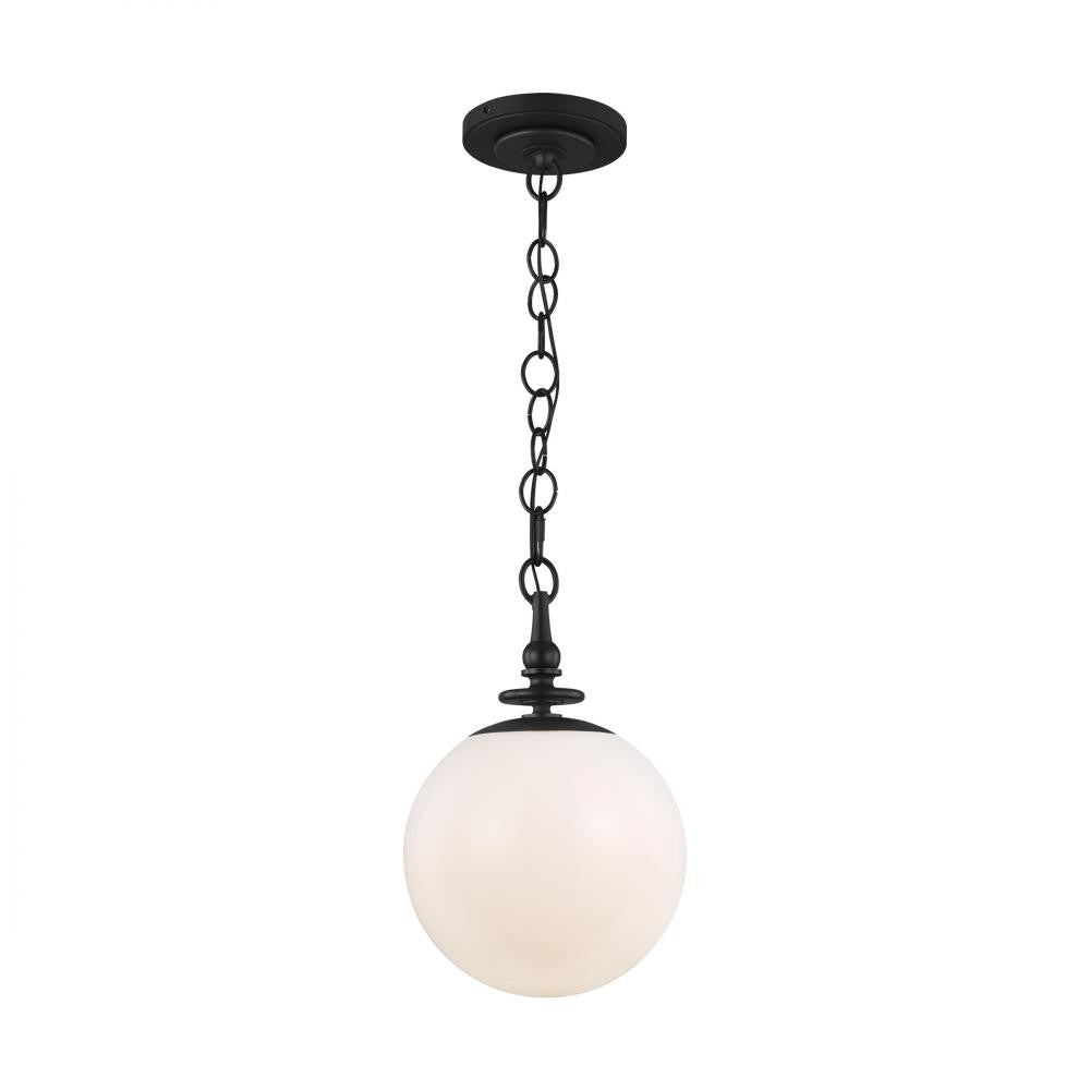 Visual Comfort Studio Capri Medium Pendant Aged Iron