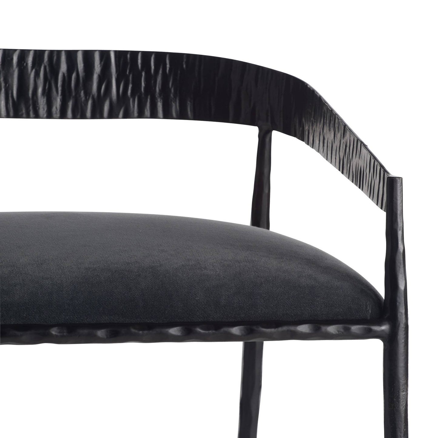 Arteriors Home Ansel Counter Stool Midnight Grey