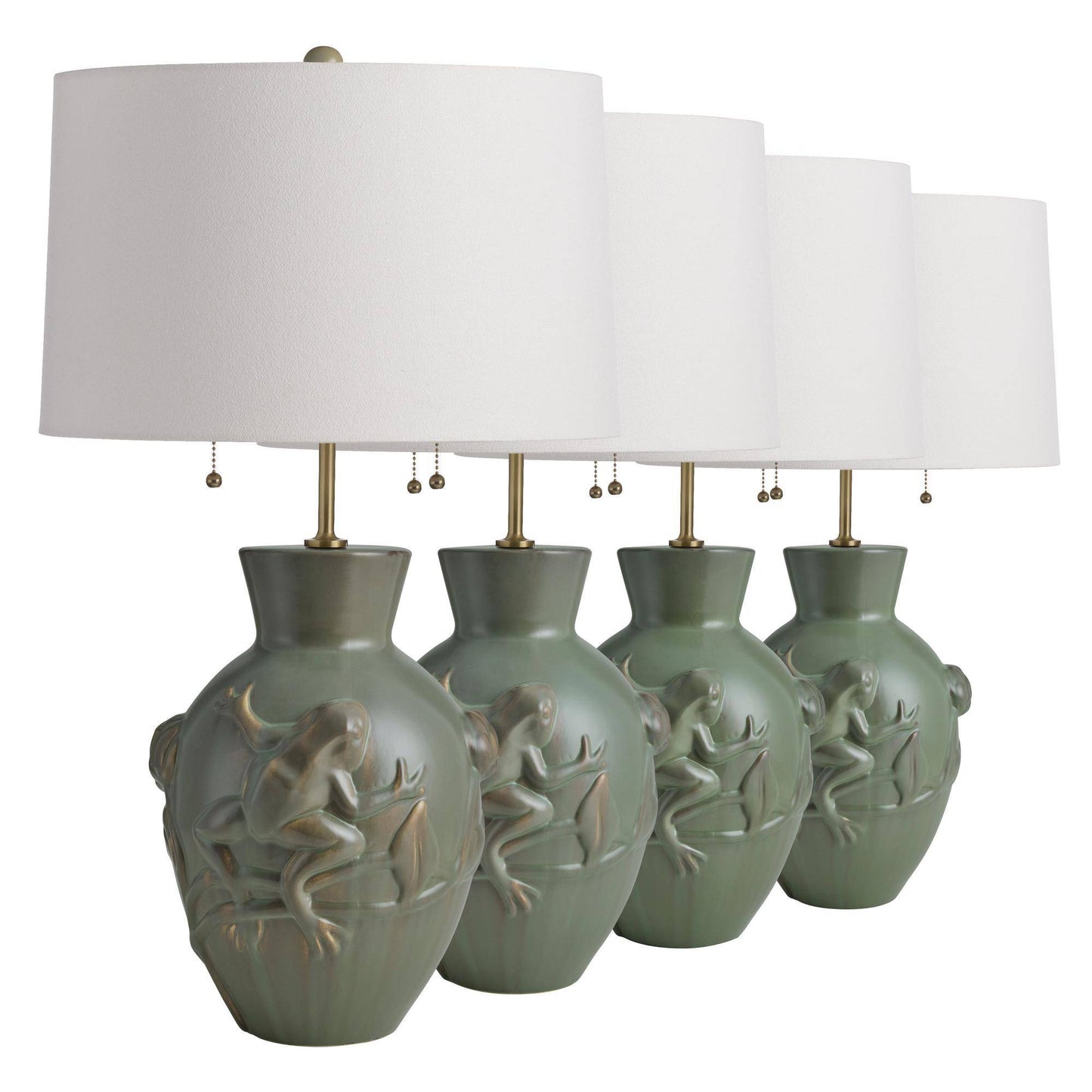 Arteriors Home Grenouille Table Lamp Dark Moss