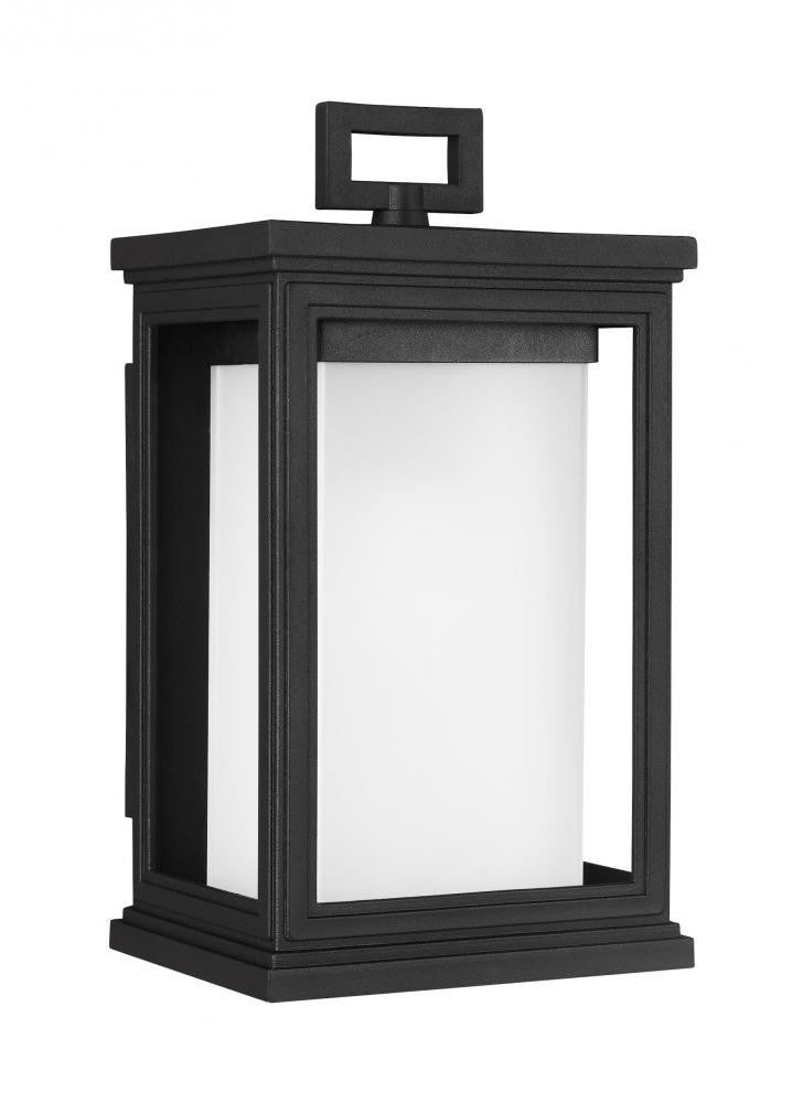 Generation Lighting Roscoe Small Lantern Textured Black