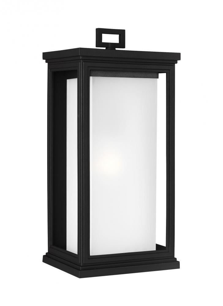 Generation Lighting Roscoe Large Lantern Textured Black