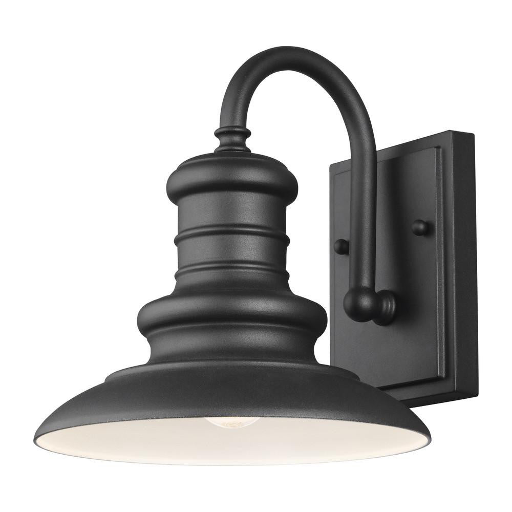 Generation Lighting Redding Station Small Lantern Textured Black