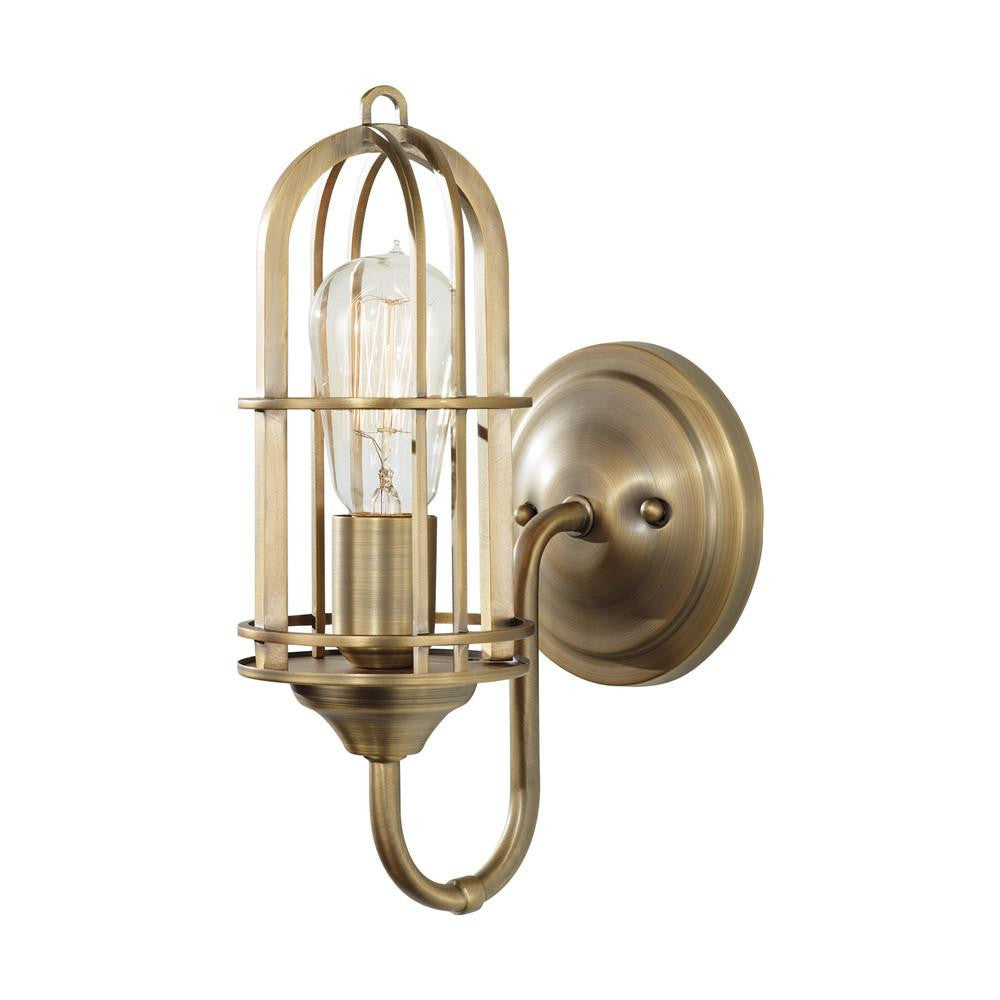 Generation Lighting Urban Renewal 1 - Light Sconce Dark Antique Brass