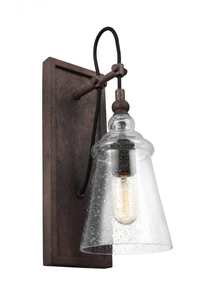 Generation Lighting Loras Sconce Dark Weathered Iron