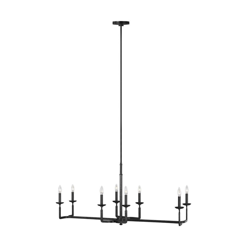 Generation Lighting Ansley Linear Chandelier Aged Iron