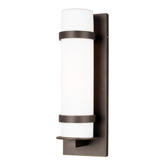Generation Lighting Alban Medium One Light Outdoor Wall Lantern Antique Bronze