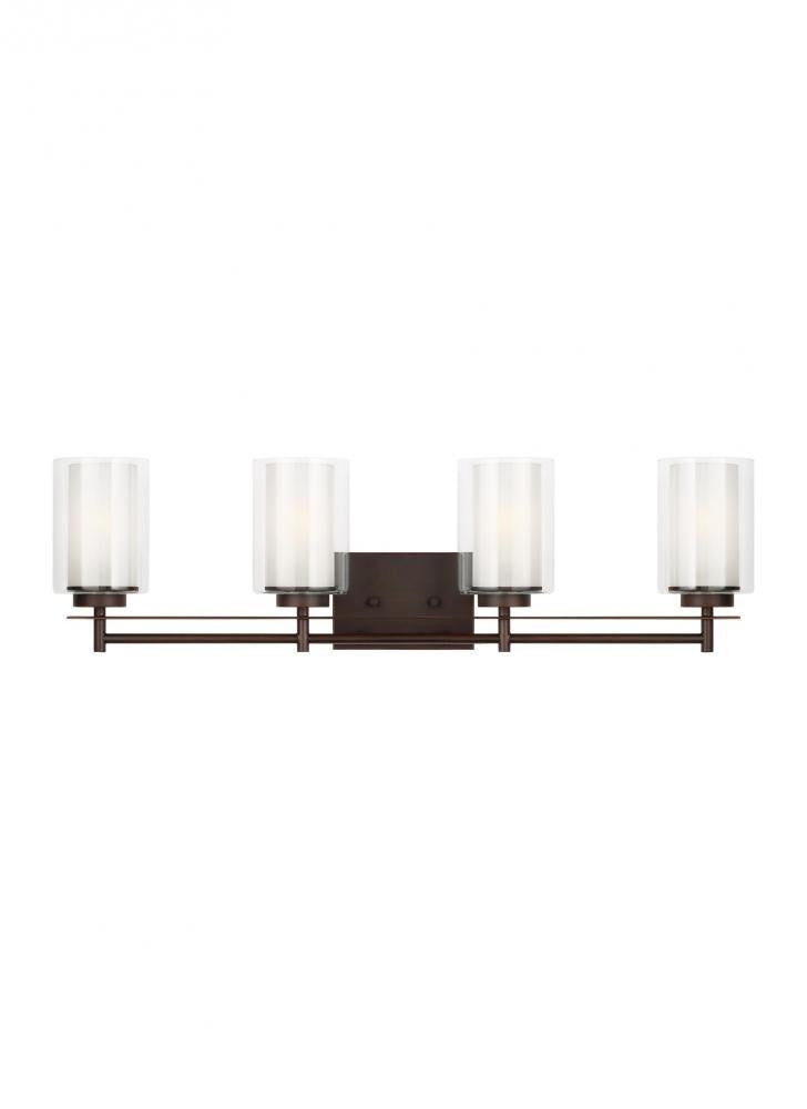 Generation Lighting Elmwood Park Four Light Wall / Bath Bronze