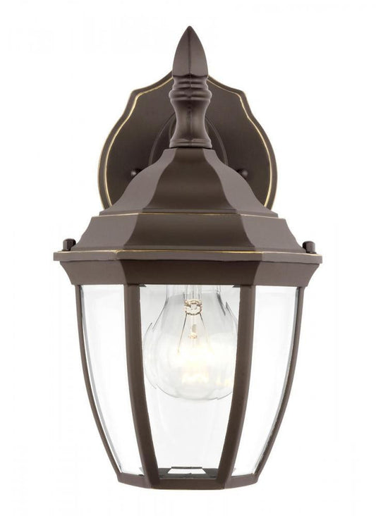 Generation Lighting Bakersville Small One Light Outdoor Wall Lantern Antique Bronze