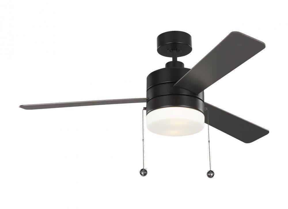 Generation Lighting Syrus 52" LED Ceiling Fan - Oil Rubbed Bronze, Oil Rubbed Bronze/American Walnut Blades