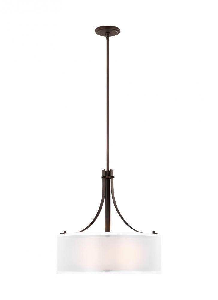 Generation Lighting Elmwood Park Three Light Pendant Bronze
