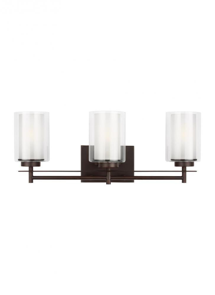 Generation Lighting Elmwood Park Three Light Wall / Bath Bronze