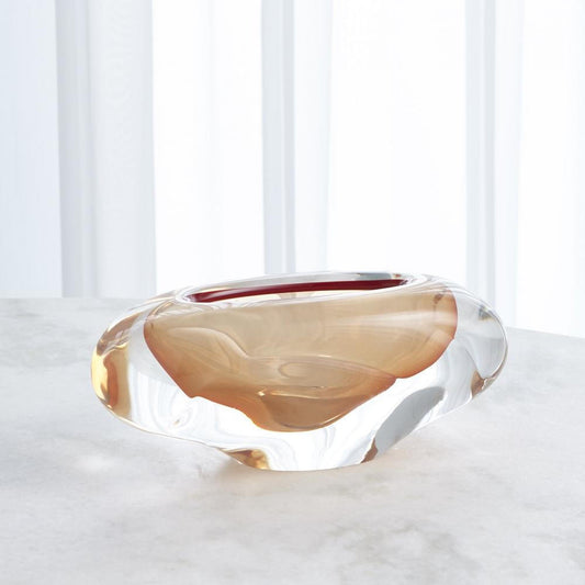Global Views Abstract Bean Large Persimmon Vase