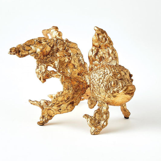 Global Views Angelfish Gold Leaf Sculpture