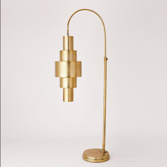 Global Views Babylon Antique Brass Floor Lamp