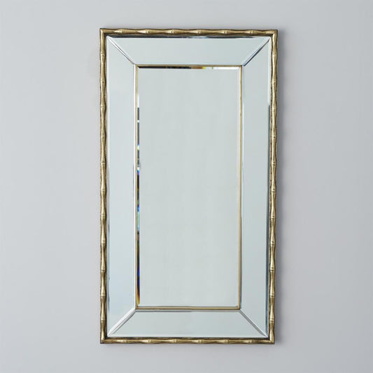 Global Views Bamboo Antique Brass Mirror