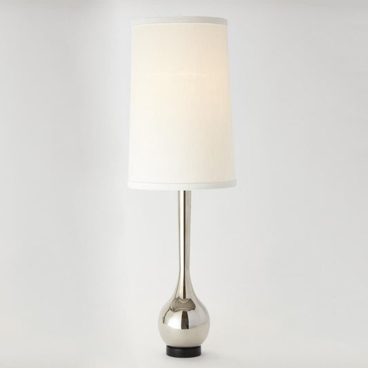 Bulb Vase Modern Nickel Table Lamp
