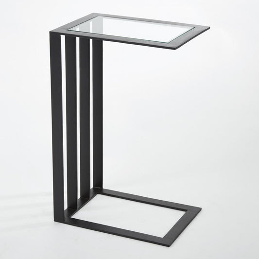 Global Views Cantilever Bronze Side Table