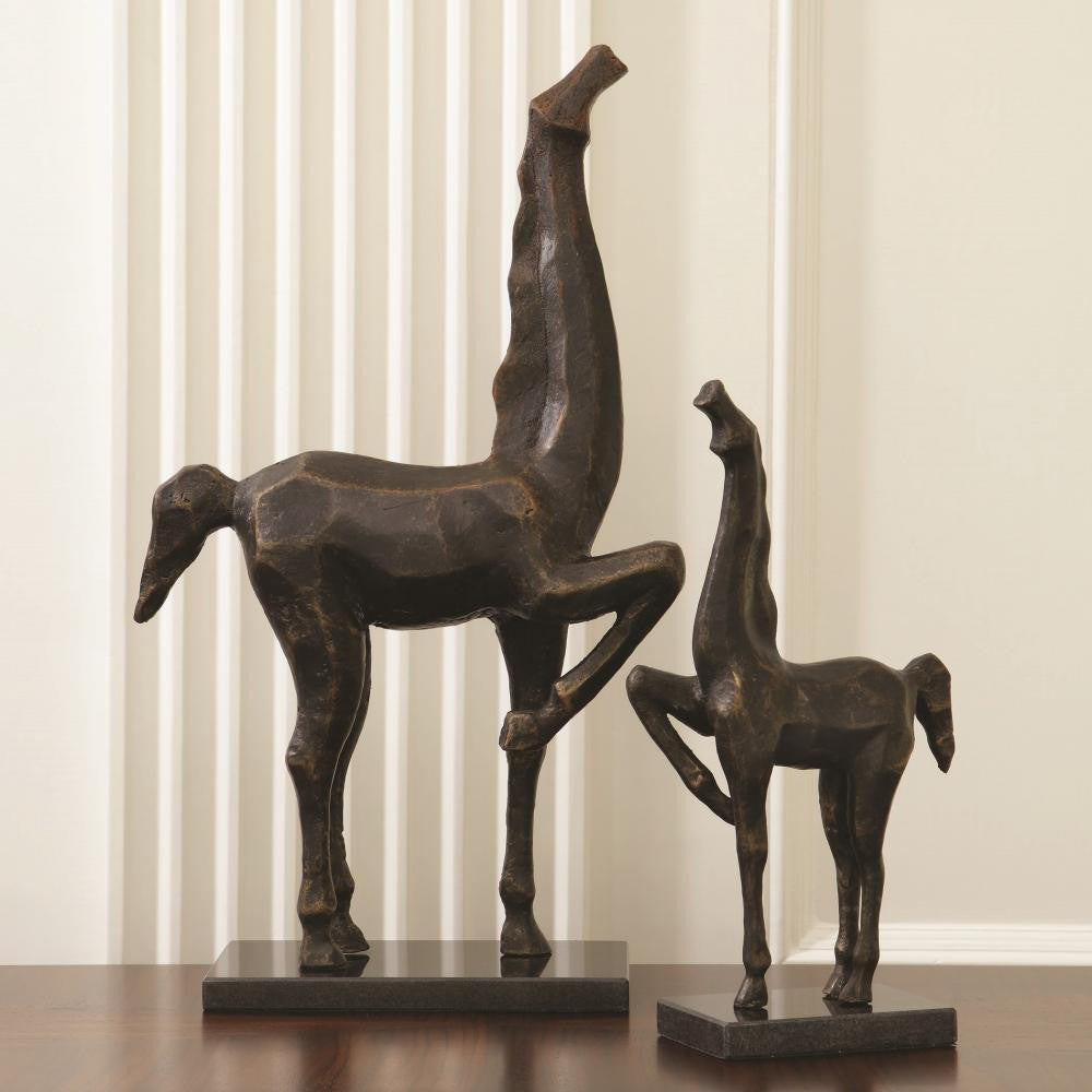 Global Views Cubist Horse Large Bronze Sculpture