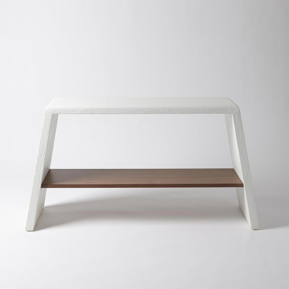 Global Views Eddy Walnut Console
