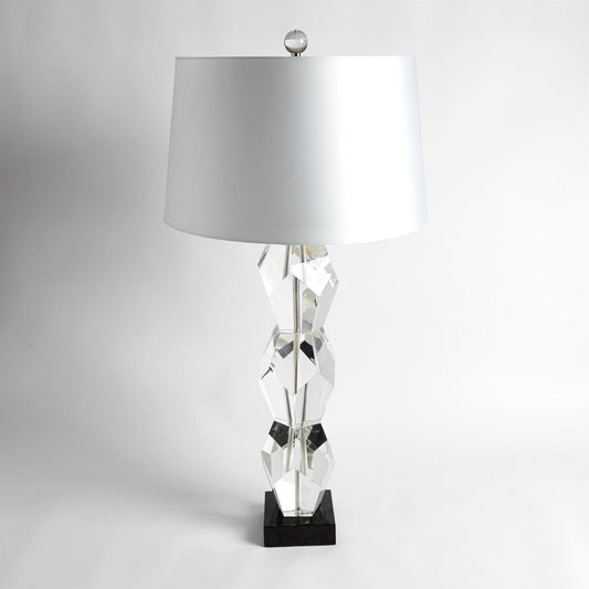 Global Views Facet Block Table Lamp Triple