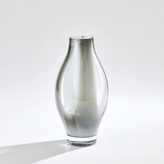 Global Views Fly Through Medium Gray Vase