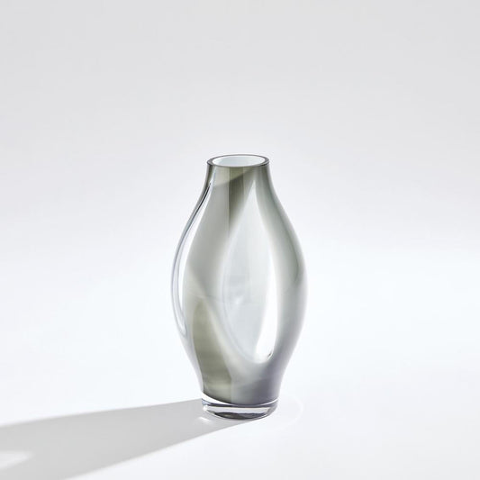 Global Views Fly Through Small Gray Vase