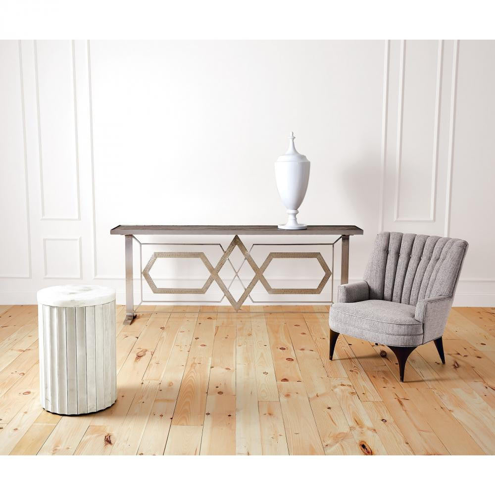 Global Views Grande White Urn with Lid