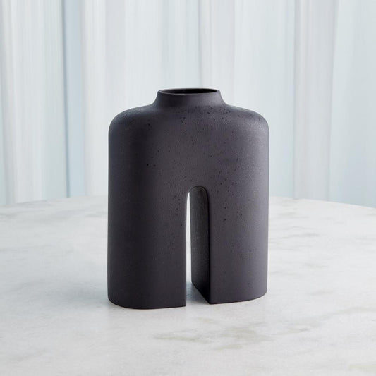 Global Views Guardian Large Black Vase