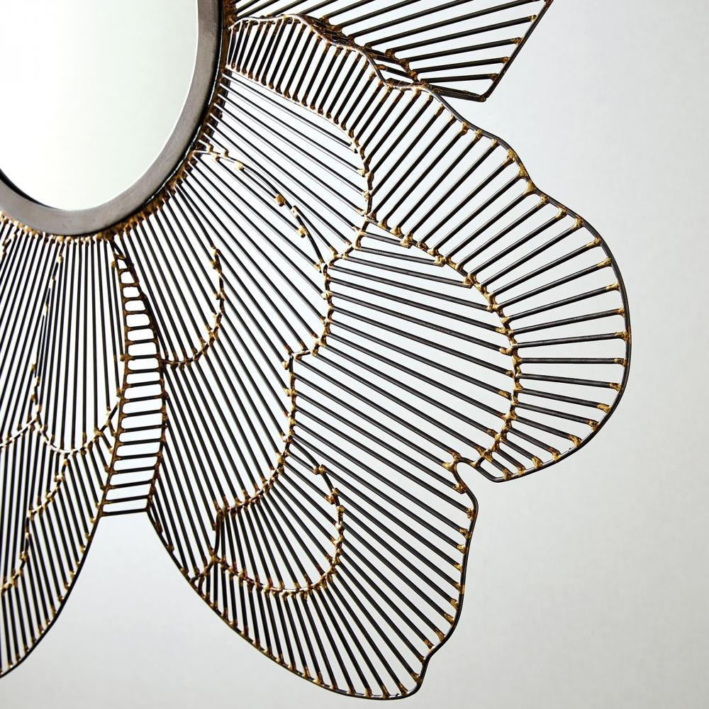 Global Views Iron Poppy Mirror