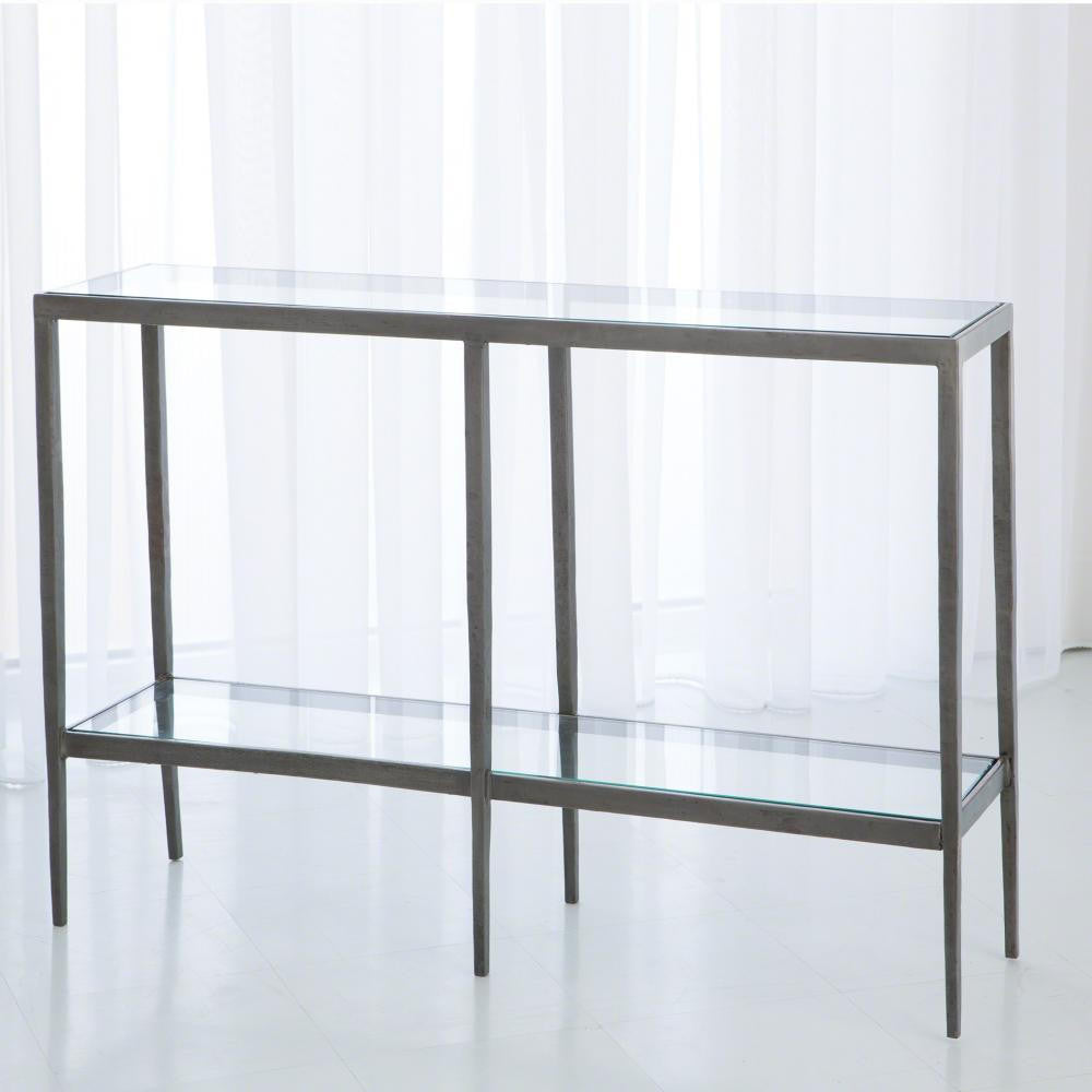 Global Views Laforge Iron/Braised Brass Console