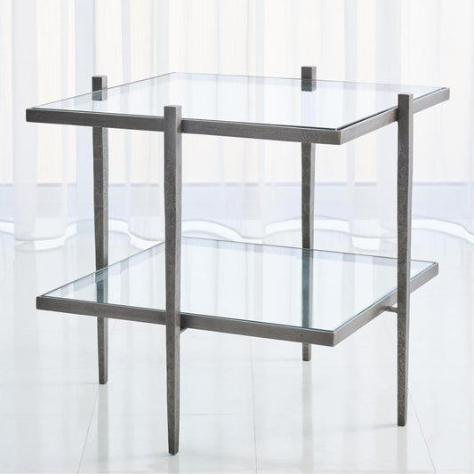 Global Views Laforge Natural Iron End Table