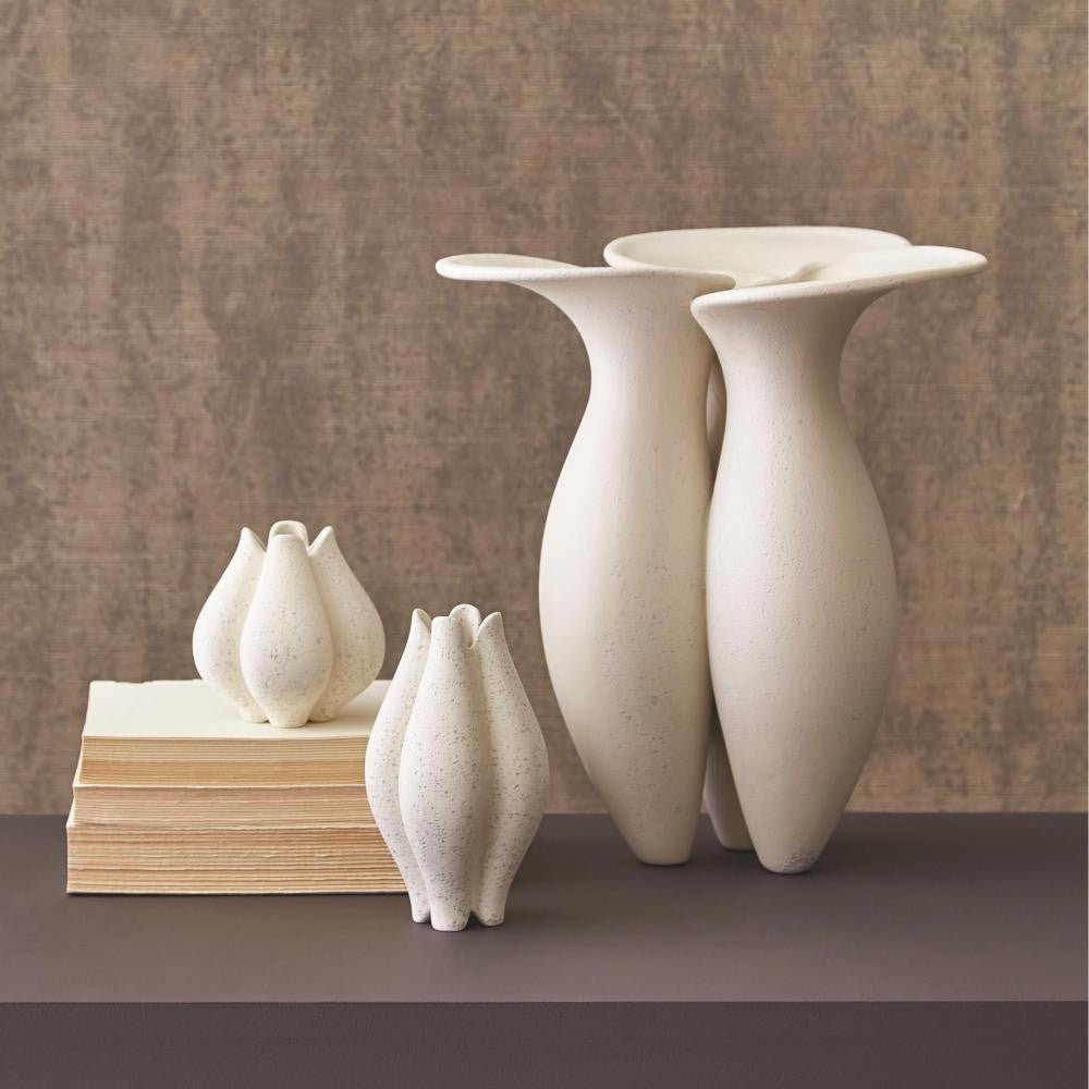 Global Views Lily Pad Reactive Glaze Vase