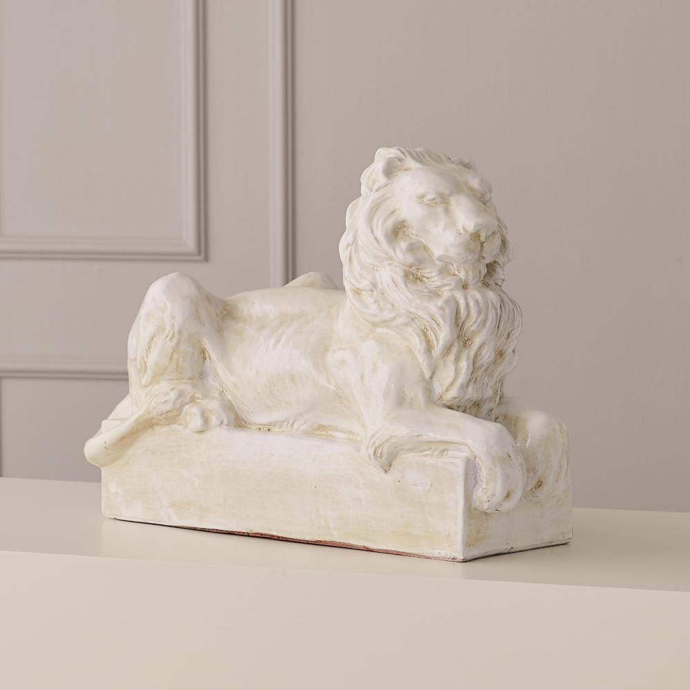 Global Views Lion Ceramic Sculpture