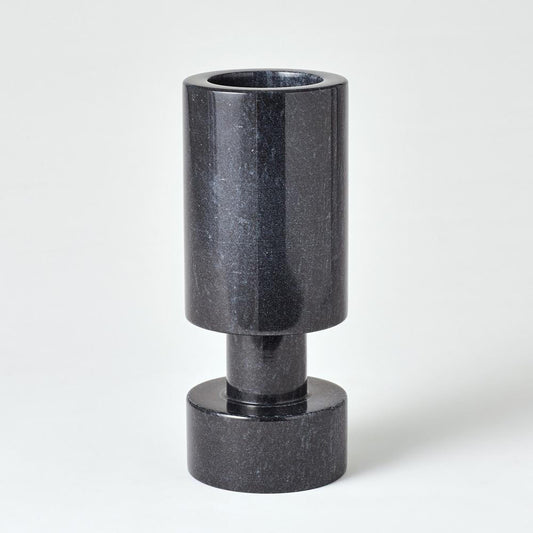Global Views Luc Black Marble Vase