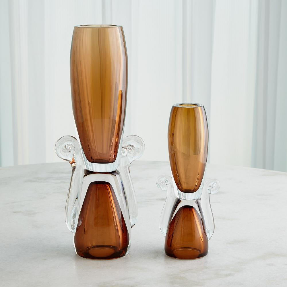 Global Views Lydia Small Amber Vase