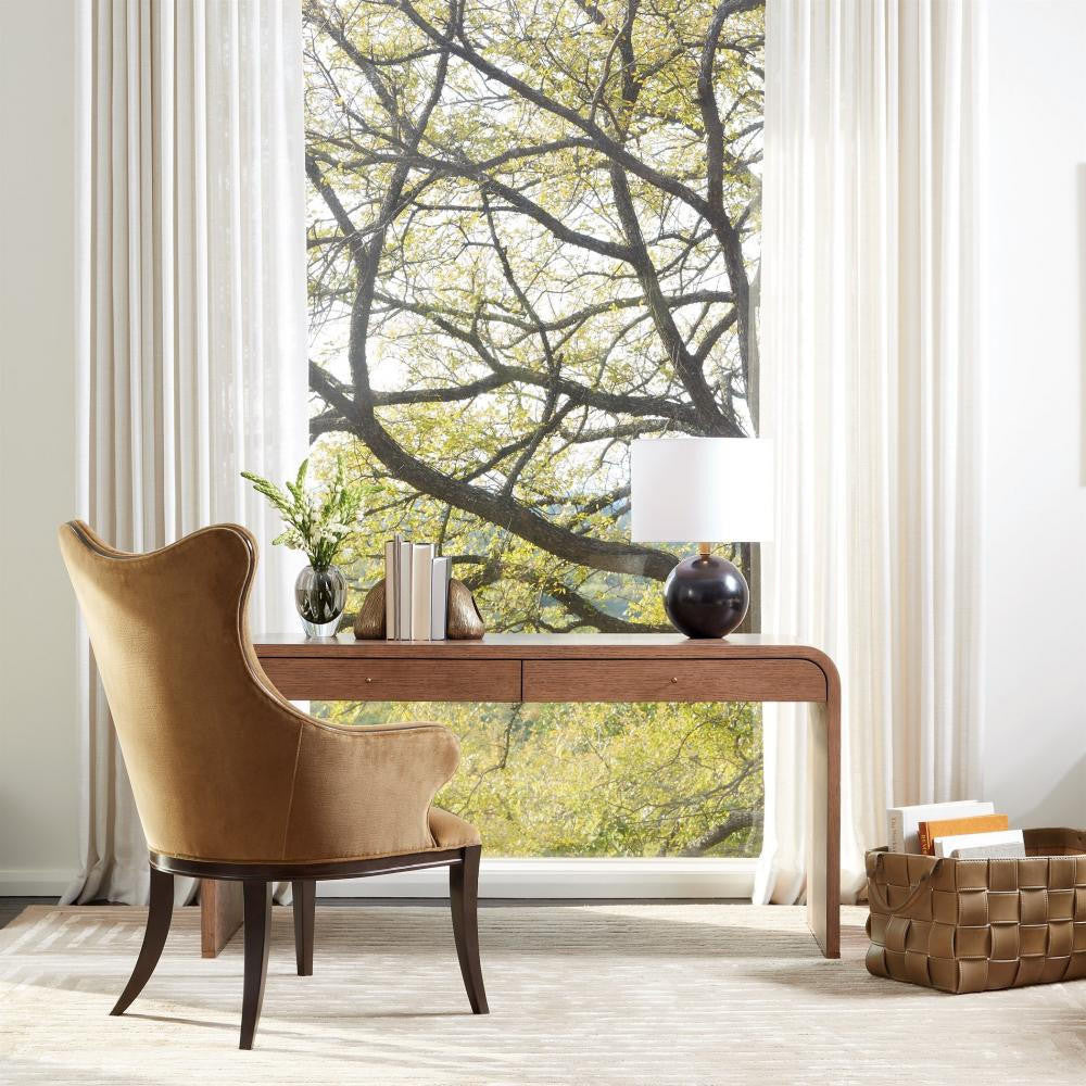 Global Views Marble Sphere Black Table Lamp