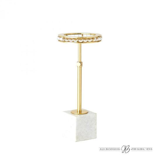 Global Views Margot Brass Side Table