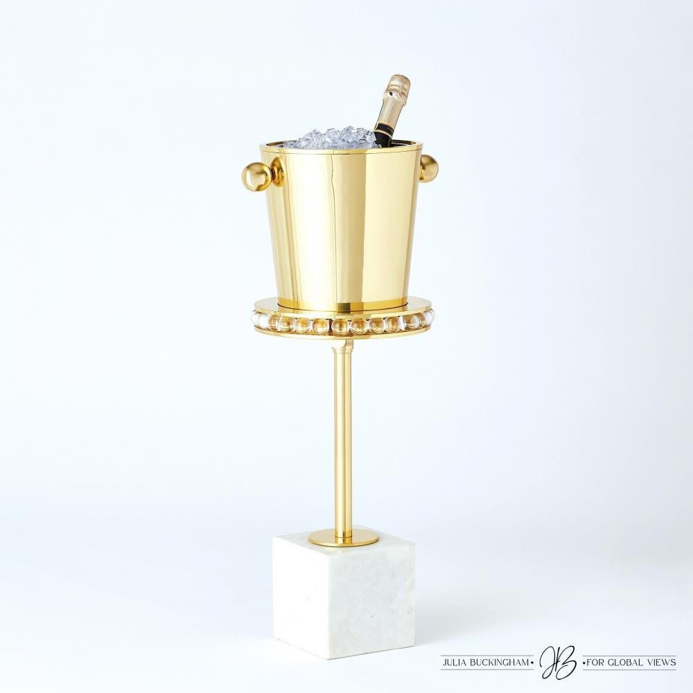 Global Views Margot Brass Side Table
